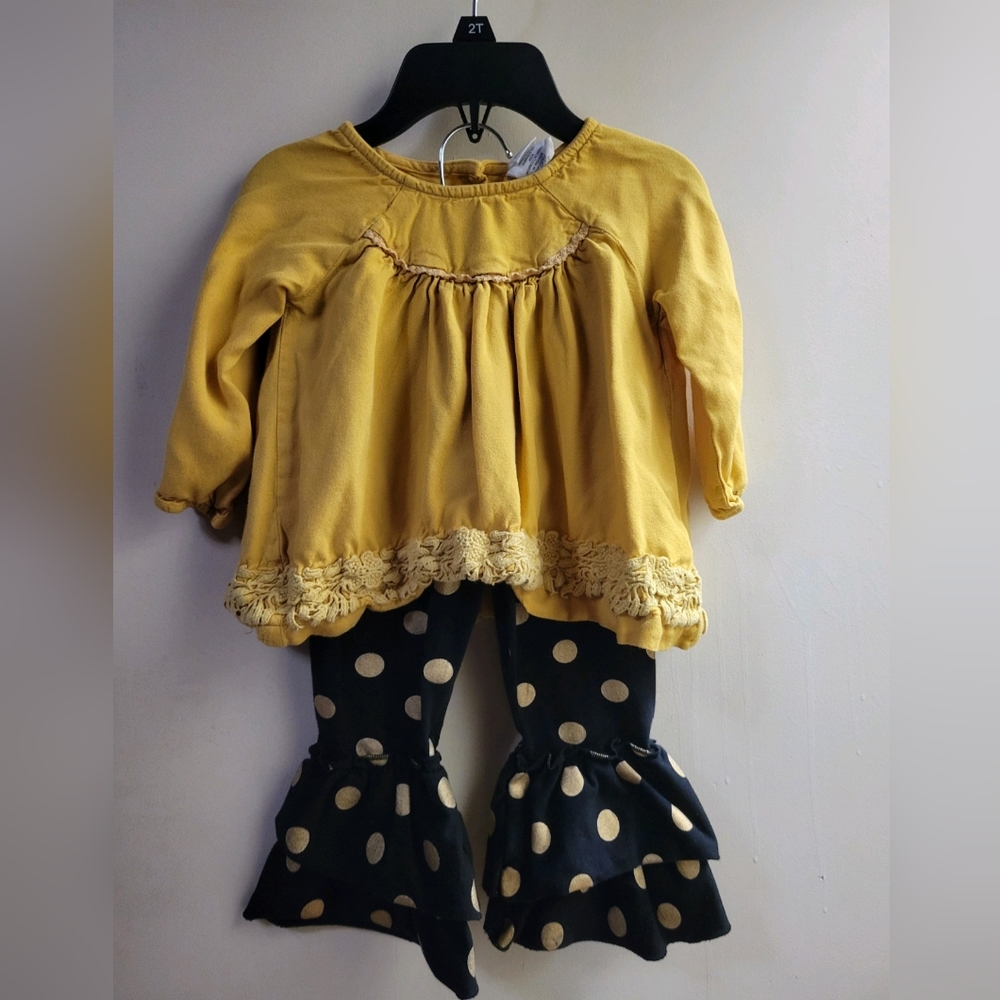 Baby girl bell bottom outfit 12mths